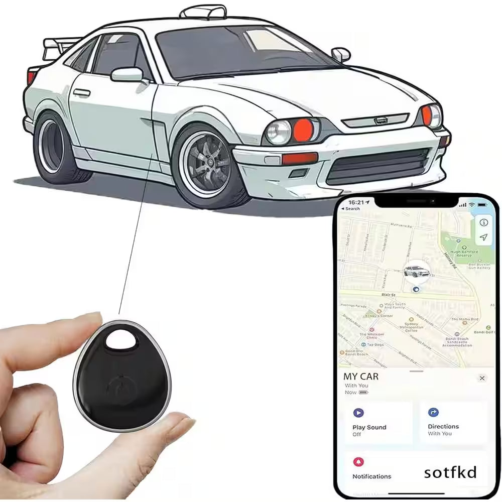 No Monthly Fee Portable GPS Tracker Device for Vehicles Ios Only Mfi Certificated Waterproof Car Tracker