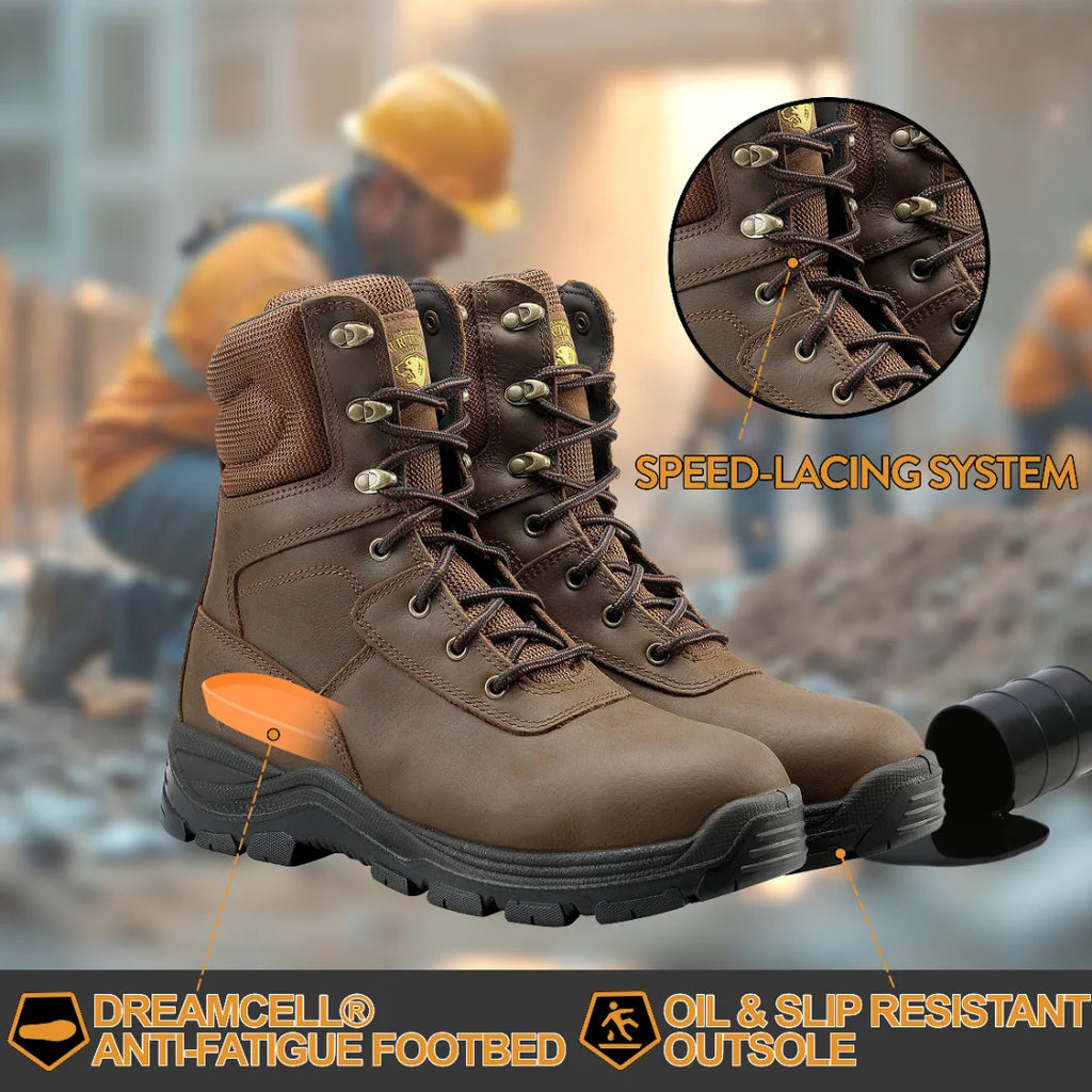 Men'S Jason III 8" Steel Toe Work Boot