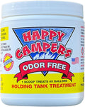 Happy Campers RV Toilet Treatment - Ultimate Odor Control & Long-Lasting Tank Care (18 Treatments) - Prevent Clogs, Buildup & Sensor Failures for a Clean, Healthy, Odor-Free RV Experience