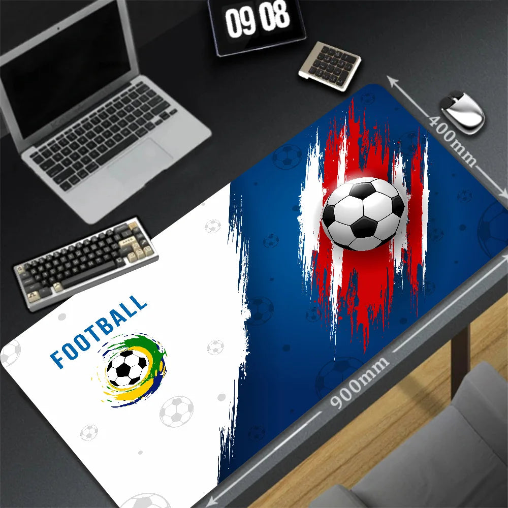 Large Anime Football Cartoon Mouse Pad - Custom Non-Slip Desk Mat for PC Gaming and Keyboard Use