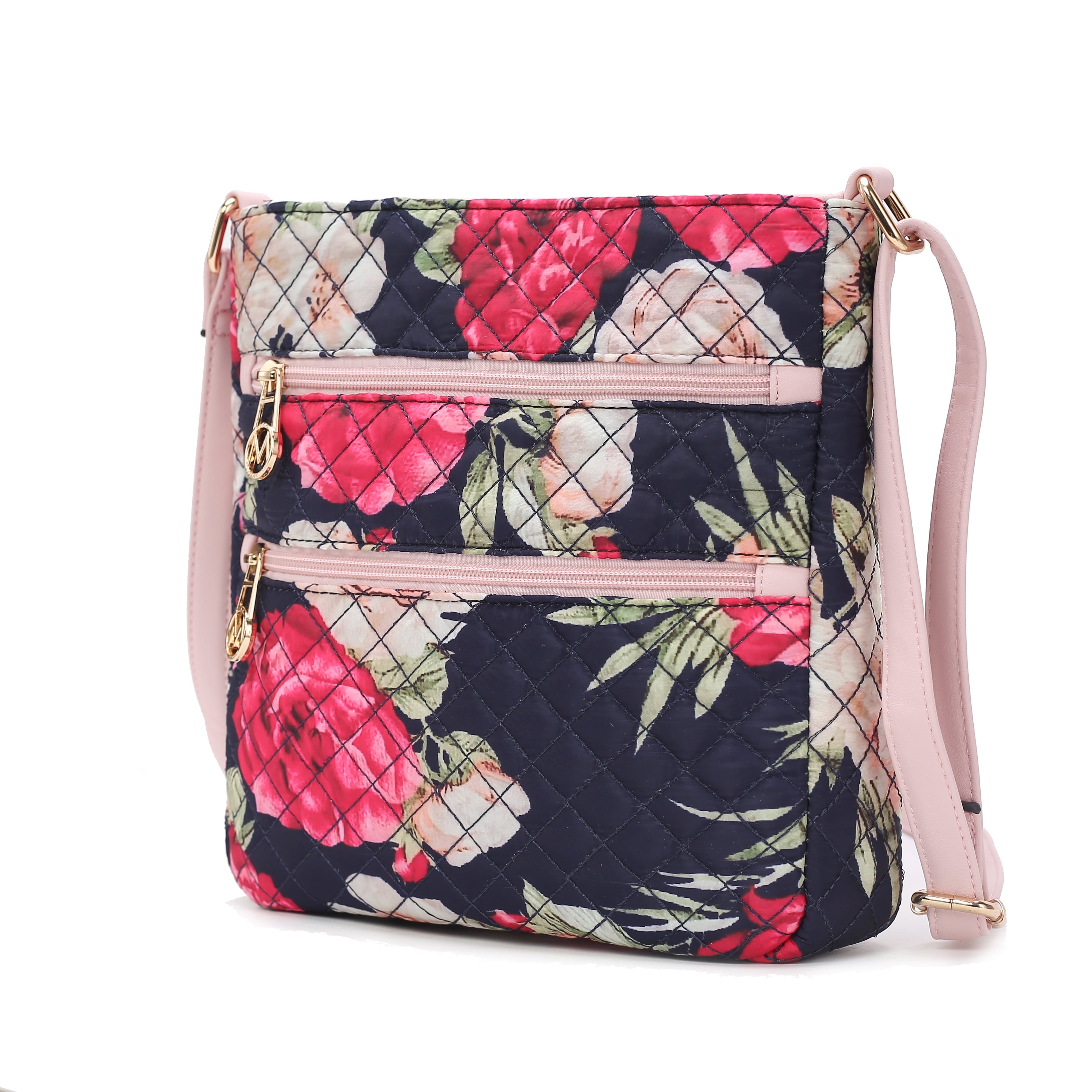 MKF Collection Lainy Cotton Women'S Botanical Crossbody Bag, Designer Crossover Purse Handbag by Mia K - Green