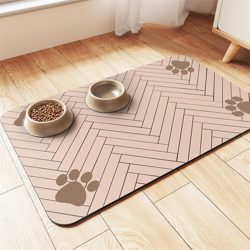 Diatom mud cat dog pet, dirt resistant, easy to maintain, feeding mat, home pet feeding