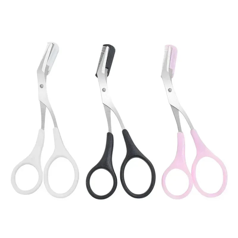 Eyebrow Trimming Scissors with Comb | Precision Brow Grooming Tool
