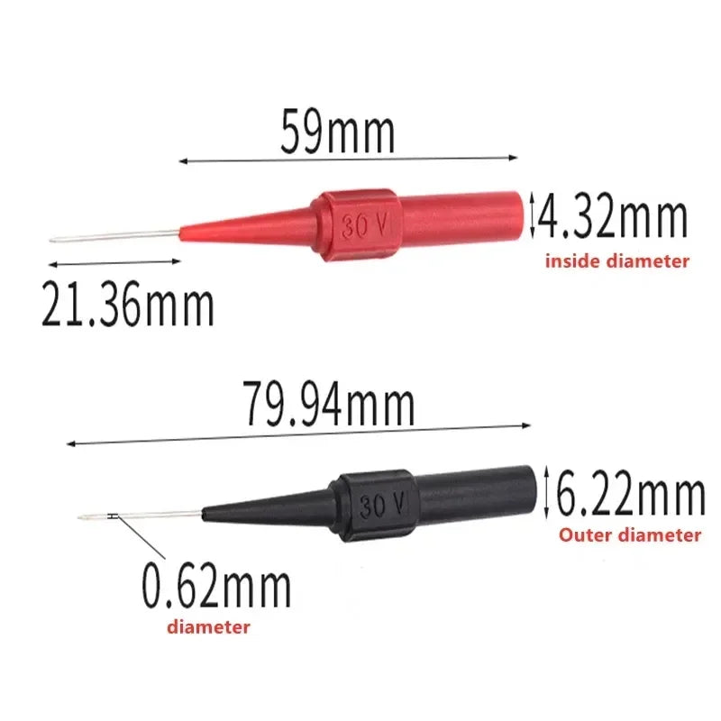 1/2pcs Insulation Piercing Needle Non-destructive Multimeter Test