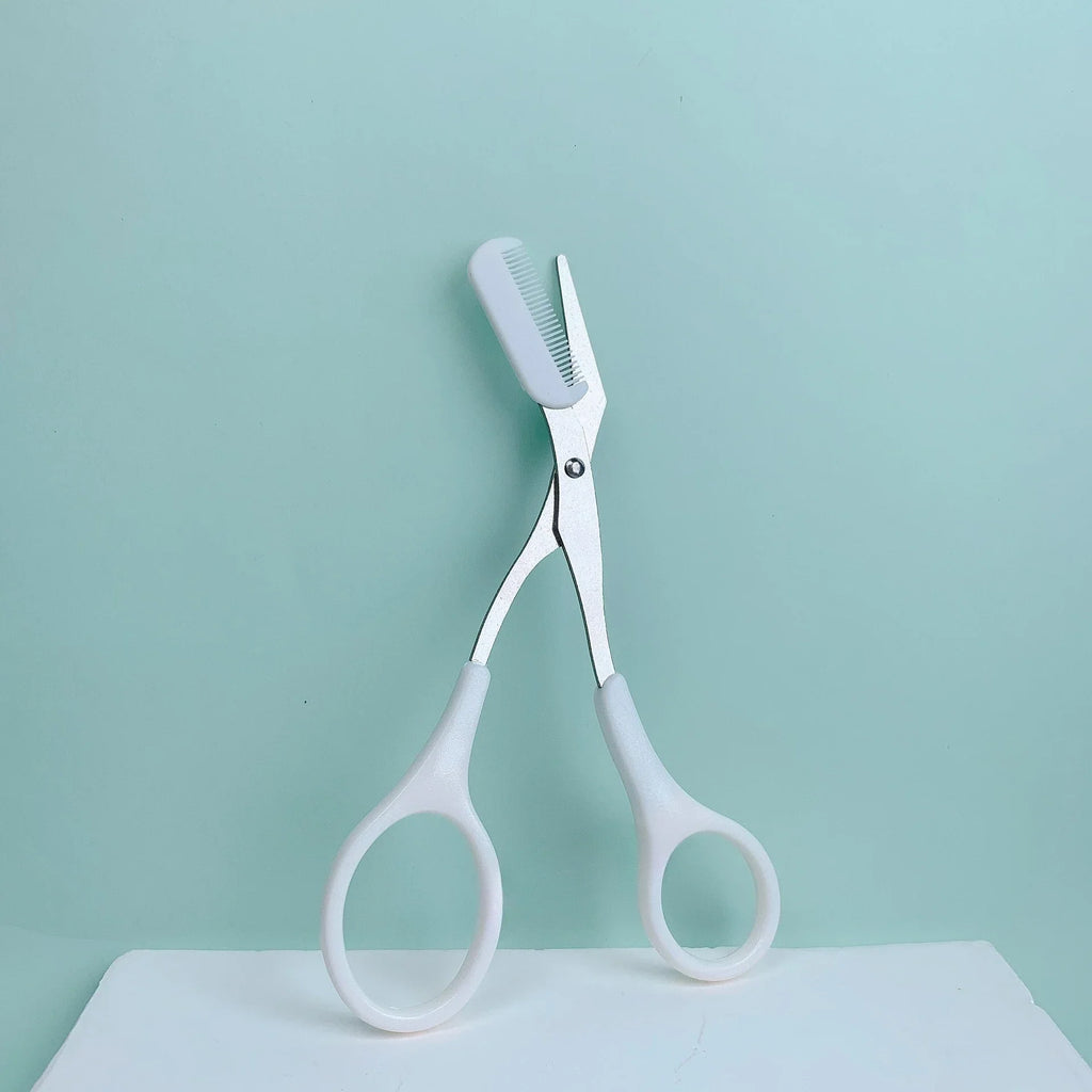 Eyebrow Trimming Scissors with Comb | Precision Brow Grooming Tool