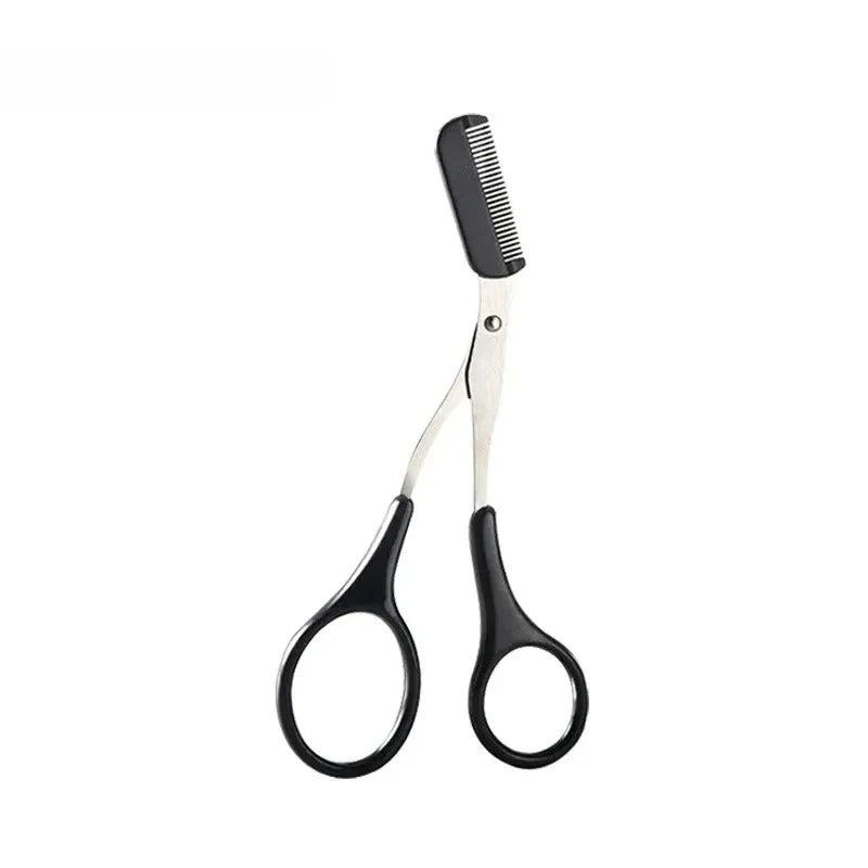 Eyebrow Trimming Scissors with Comb | Precision Brow Grooming Tool