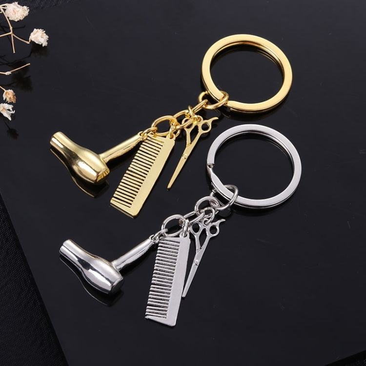 Metal Creative Fine Pendant Car Key Ring Auto Accessories, Comb Shape(Silver)