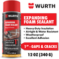 12Oz Expanding Foam Sealant for Gaps and Cracks up to 1 Inch - Insulating Spray Foam