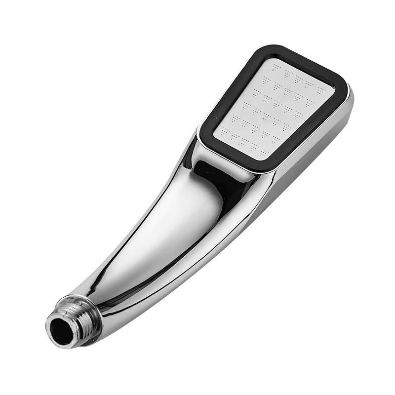 300-Hole Pressurized Handheld Square Showerhead - Water-Saving Rainfall Spray Nozzle for Bathroom Accessories