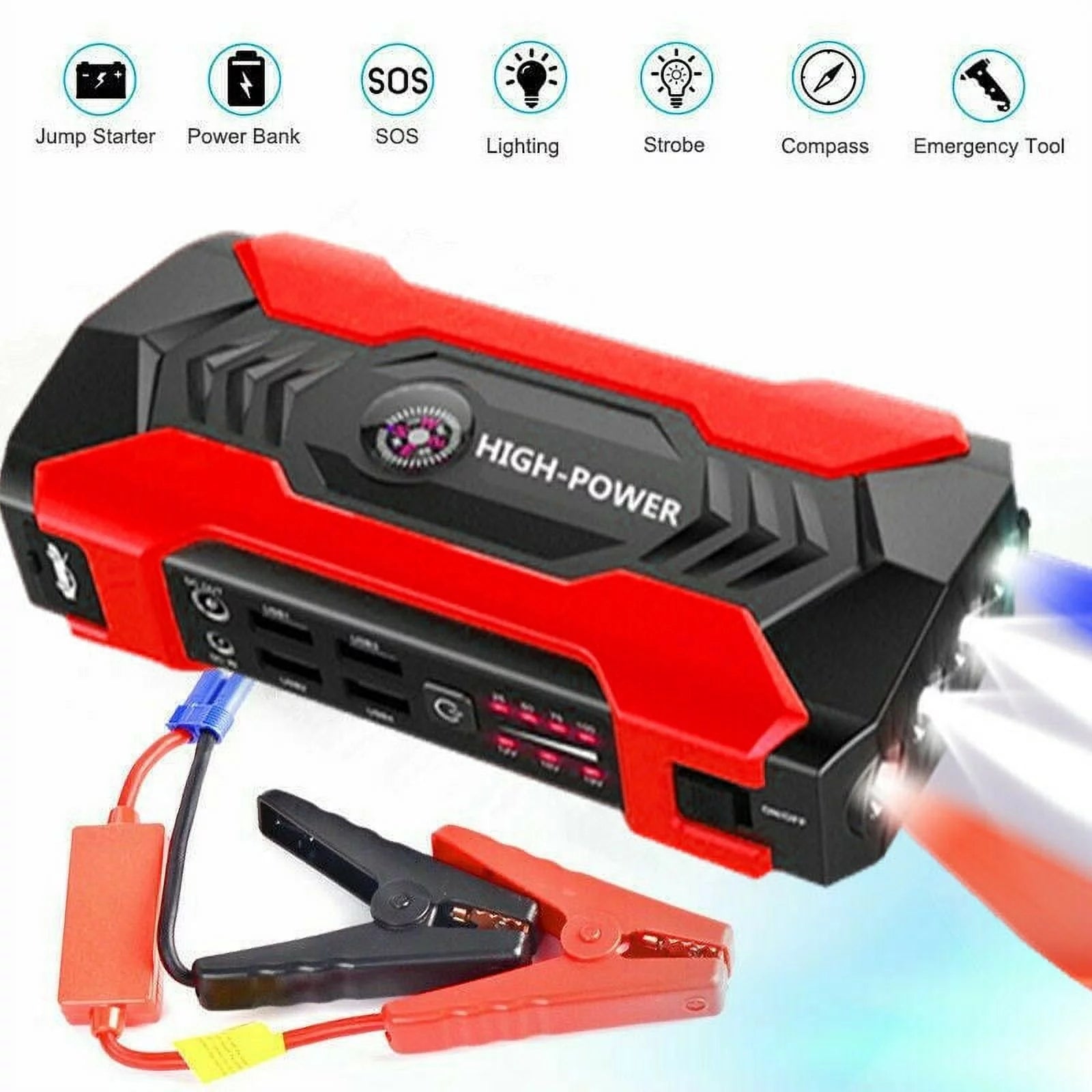 Tagital Portable Mini Slim 20000Mah Car Jump Starter Engine Battery Power Bank