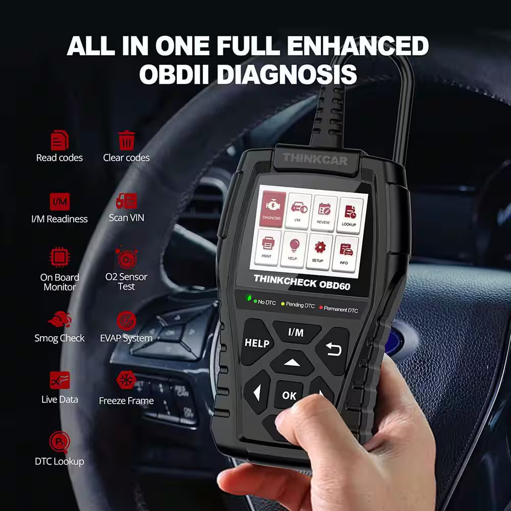 OBD2 Scanner Car Code Reader DIY Scan Tool Tester THINKCHECK OBD60