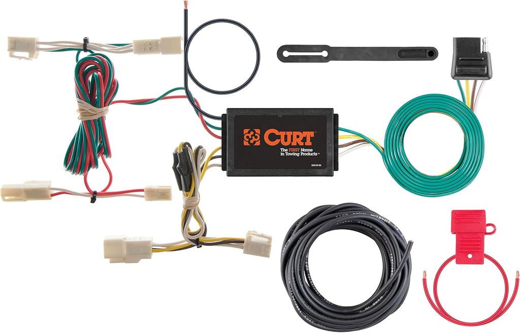 CURT 55563 Vehicle-Side Custom 4-Pin Trailer Wiring Harness for Select Lexus RX 330, Lexus RX 350