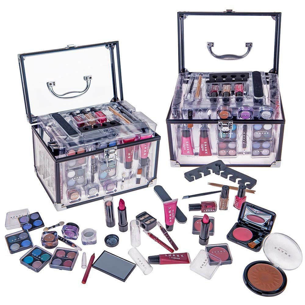 SHANY Comprehensive Makeup Trunk Set (Includes Eye Shadow Palette and Blush)