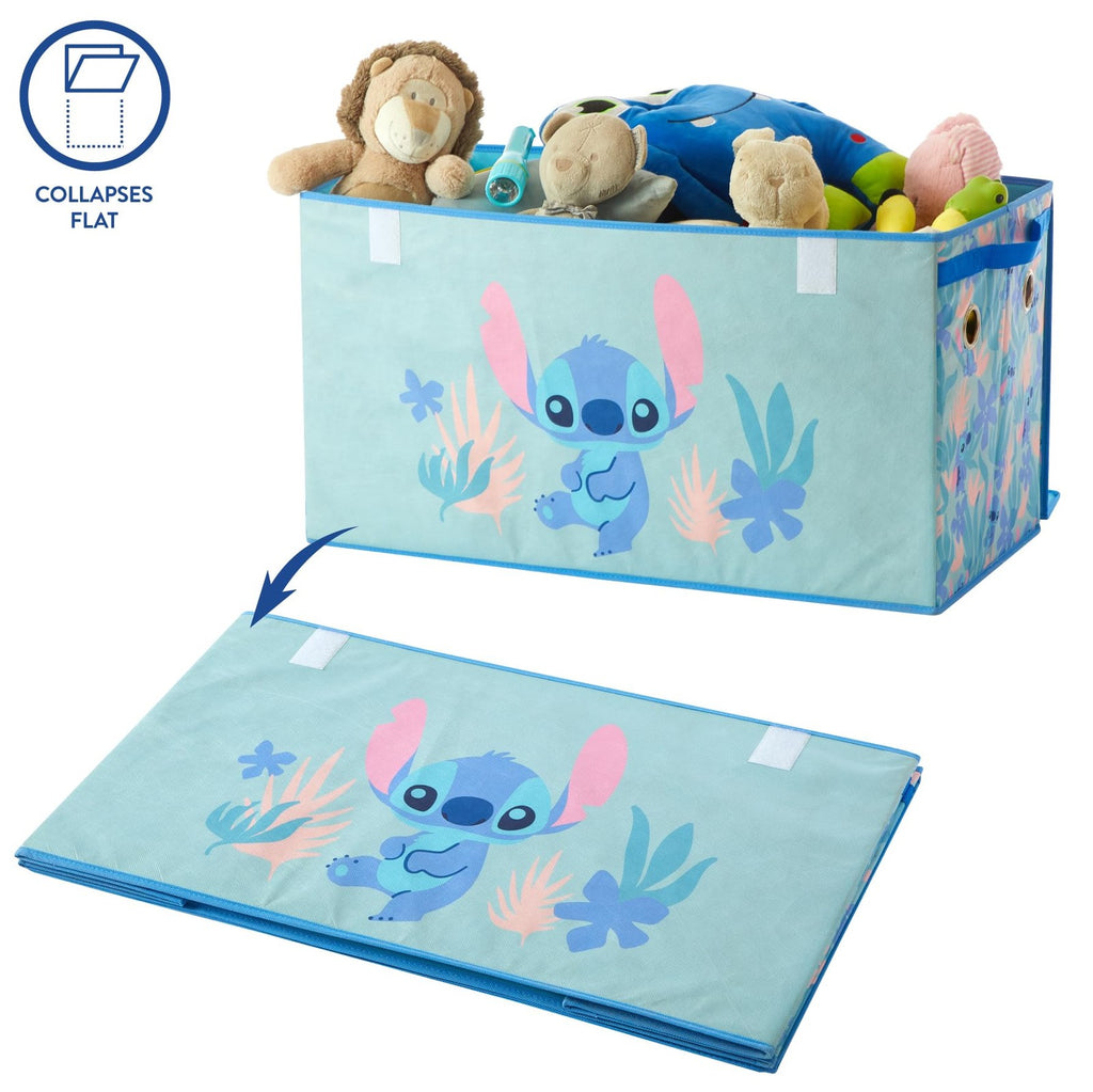 Stitch Collapsible Storage Trunk with Child-Friendly Design for Organizing Toys, Clothing, and Books