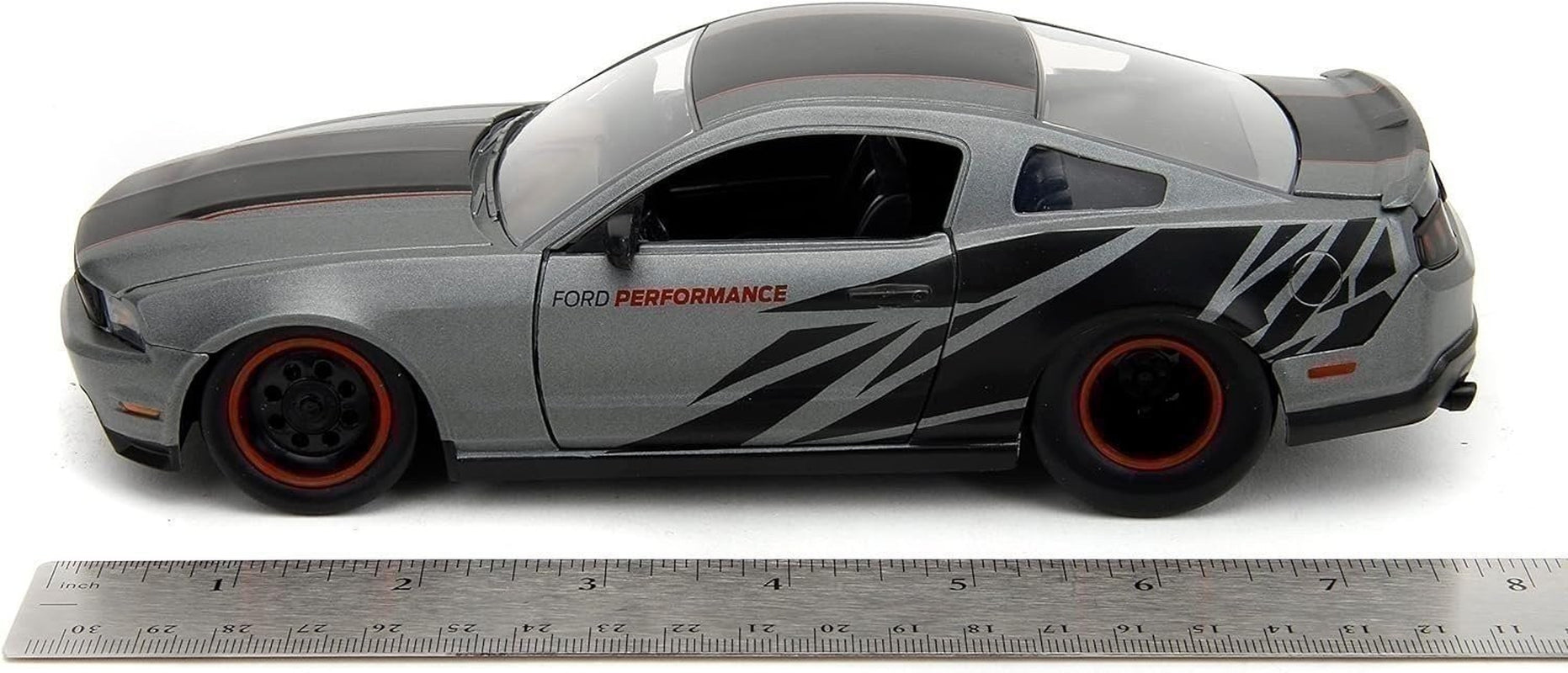 Big Time Muscle 1:24 Scale 2010 Ford Mustang GT Die-Cast Model Car for Children