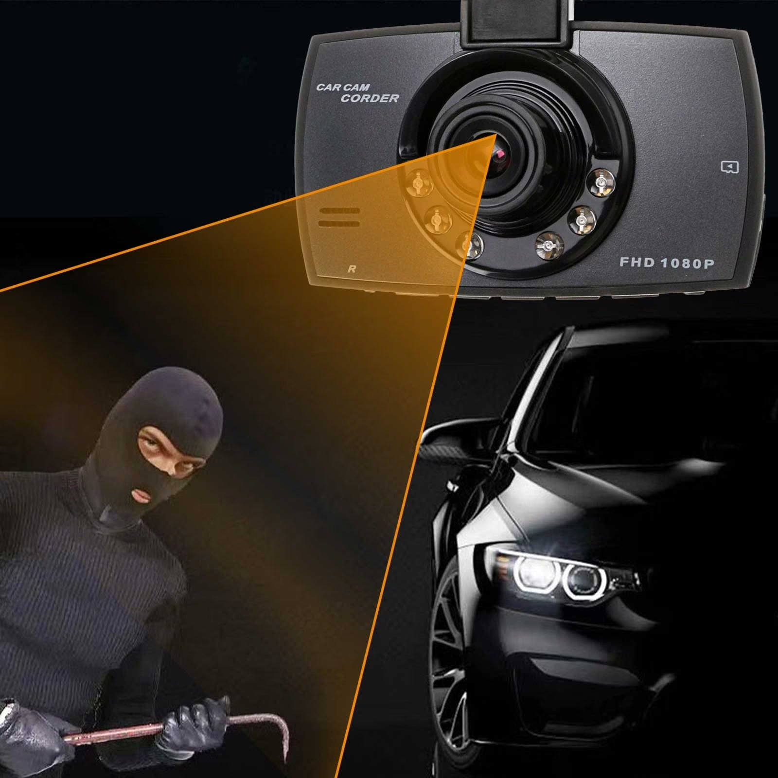 Dash Cam Front and Rear,Celnncoe Dash Camera for Cars, Super Night Vision Dash Cam Front and Rear With, 720P Car Dashboard Camera with Parking Monitor, Loop Recording, Motion Detection 【2023】