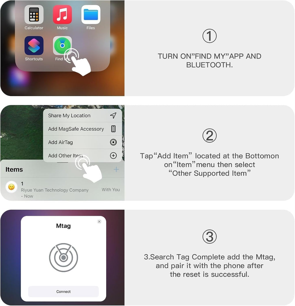 Hongtop GPS Car Tracker,No Monthly Fee Tracker Device for Vehicles,Car GPS Tracker Work with Apple Find My(Ios Only),Mini Hidden Car Tracker with Magnetic Case (Black,2Pcs)