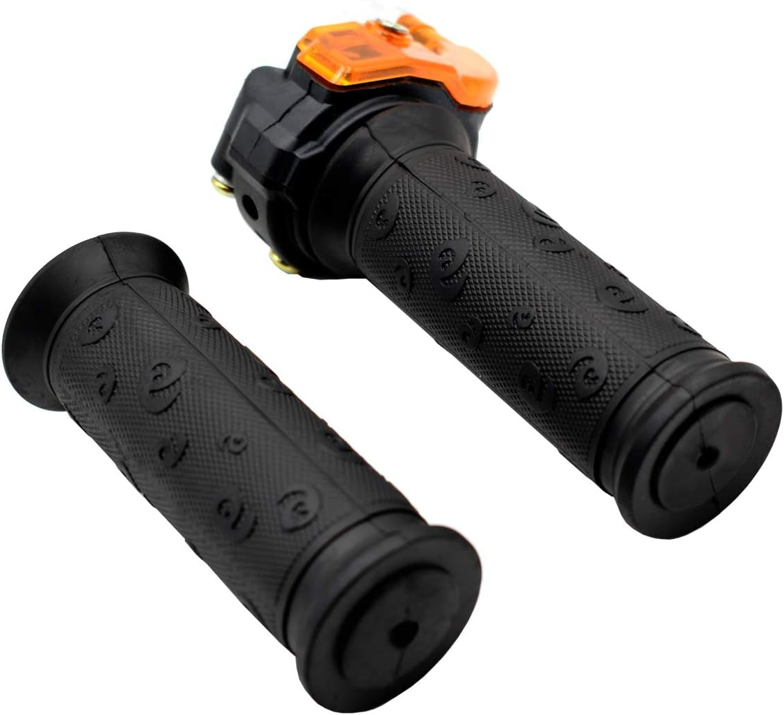 7/8" 22Mm Twist Throttle Accelerator Grip and 39" Throttle Cable for 47Cc-49Cc 2-Stroke 4 Wheeler Quad Trail Bike Mini Pit Dirt ATV Quad Pocket Motorized Bike Parts