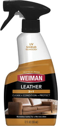 Weiman Leather Cleaner & Conditioner - Ultimate Care for All Leather Surfaces, 6 Pack, 22 FL Oz - Cleans, Restores & Protects with UV Defense