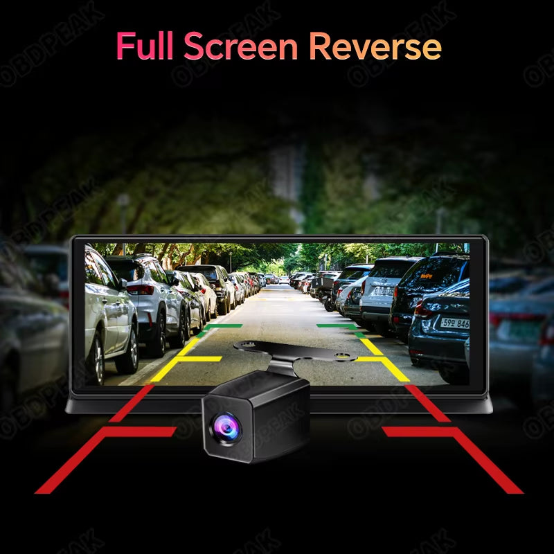 K2 Pro 11.3" Car DVR 4K Camera Wireless Carplay Android Auto Ai Screen Dash Cam Dual Len Video Recorder GPS Navigation Dashboard