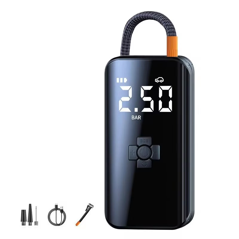 Portable Wireless Car Air Compressor - Electric Tire Inflator for Motorcycles, Bicycles, Boats, and More!