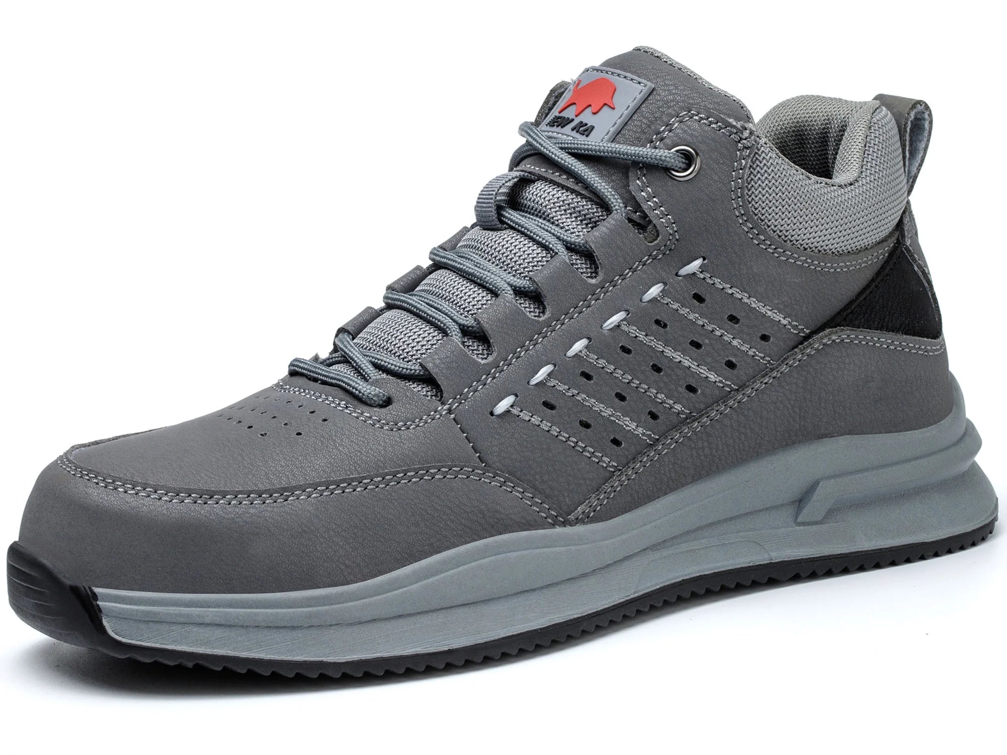 Composite Toe Safety Shoes for Men Women Lightweight Work Sneakers Leather Industrial Boots