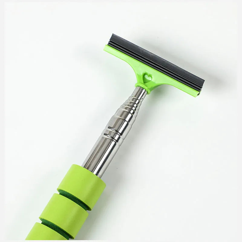 Telescopic Car Rearview Mirror Wiper and Auto Glass Cleaning Tool with Scraper and Handle