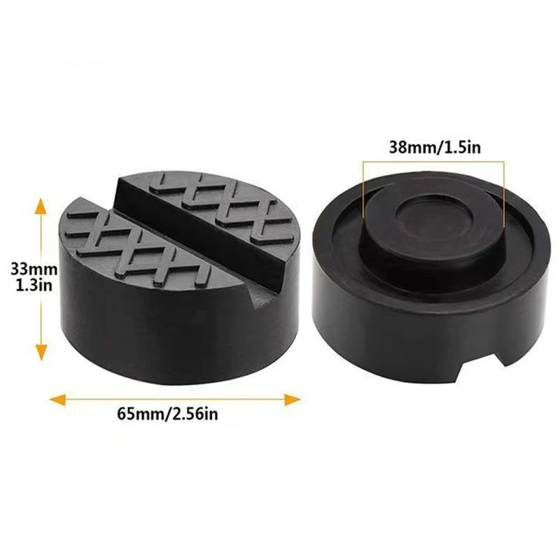 Car Lift Hydraulic Wheel Dolly Jack Stand Rubber Pads Slotted Floor Frame Rail Adapter for Mechanical Workshop Jacking Tooling