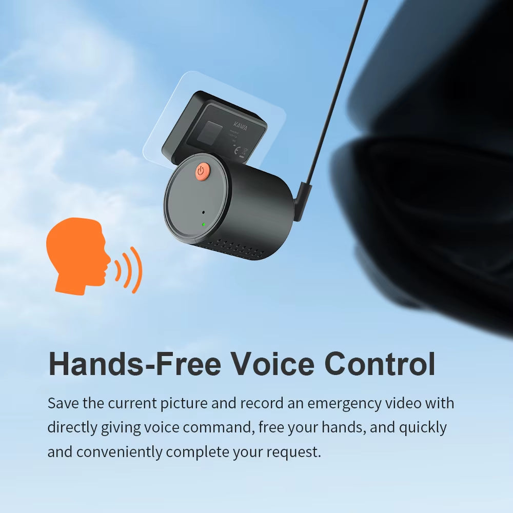 2K Dash Camera for Cars DVR KAWA Dash Cam MINI 3 Video Recorder Emergency Voice Control Night Vision Wifi APP Monitor Dashcam