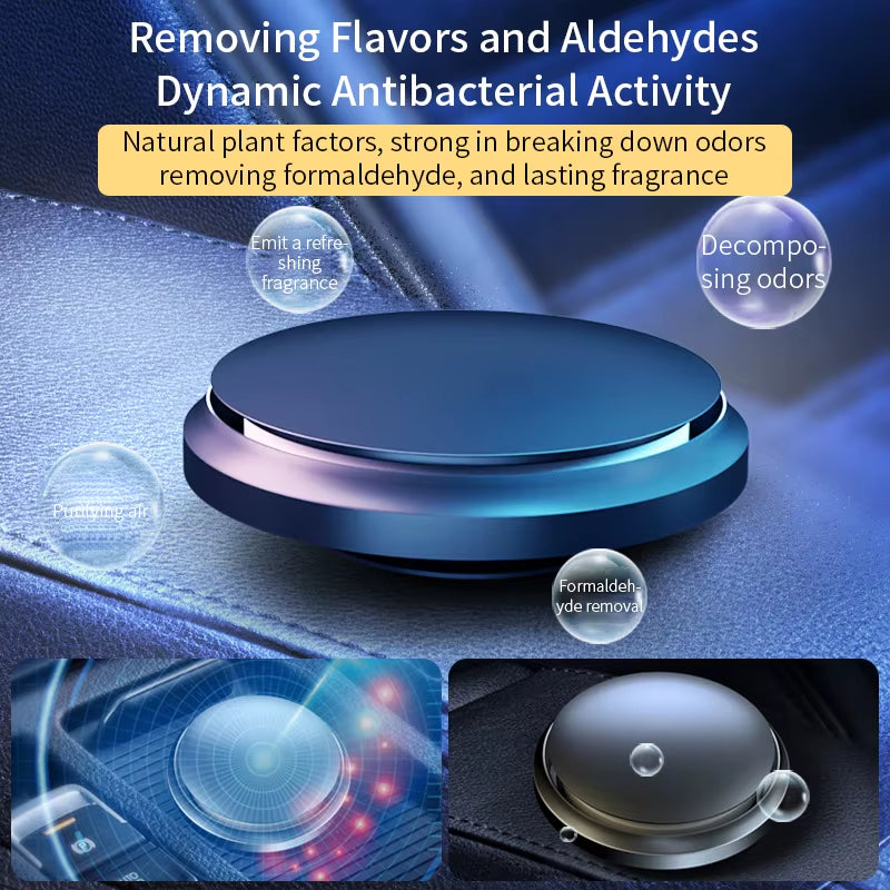 Aluminum Alloy UFO-Style Car Air Freshener and Purifier - Premium Interior Fragrance Accessory