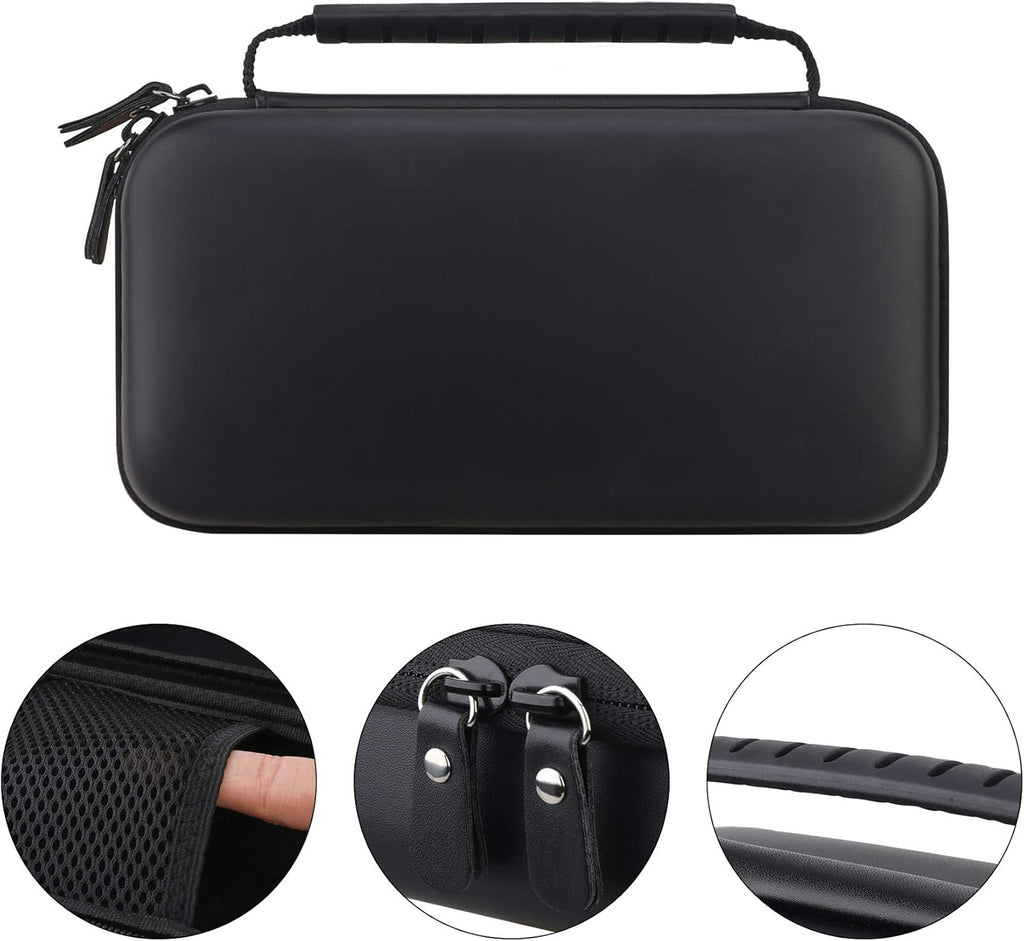 Canboc Hard Carrying Case for Halo Bolt ACDC Max 55500 Mwh Car Jump Starter, Portable Phone Laptop Charger Power Bank, Mesh Bag for Jumper Cable, AC Wall Charger, Car Charge, Black