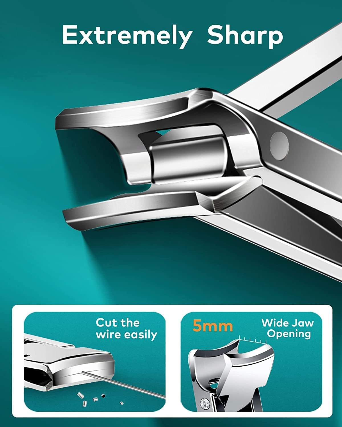 MR.GREEN Ultra Slim Portable Nail Clippers - Medical Grade Stainless Steel Foldable Design for Travel