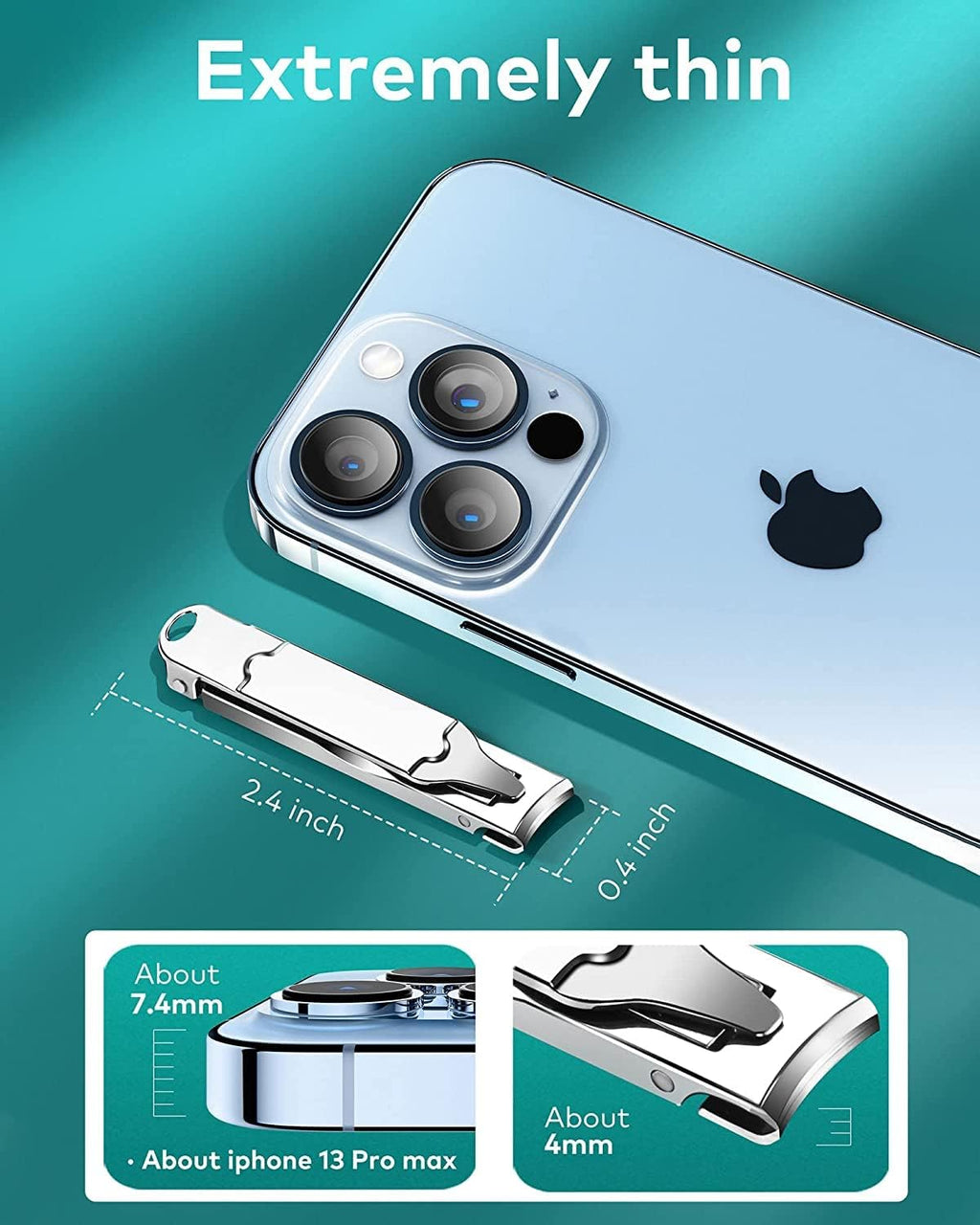 MR.GREEN Ultra Slim Portable Nail Clippers - Medical Grade Stainless Steel Foldable Design for Travel