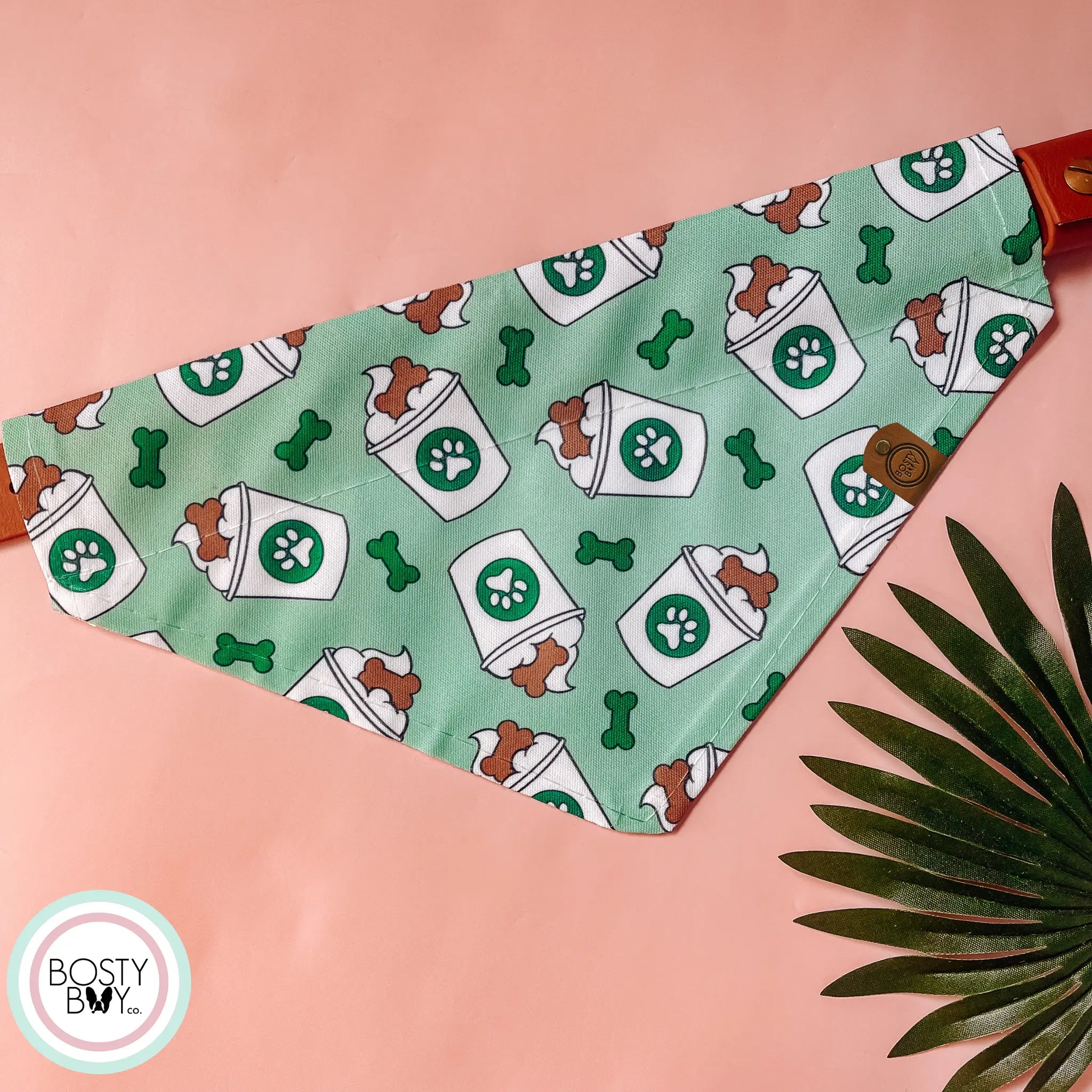 Starbucks Coffee Inspired Over-the-Collar Dog and Cat Bandana - Perfect Pet Gift