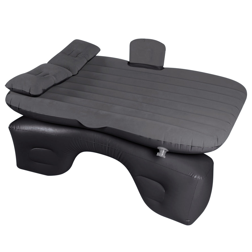 Inflatable Travel Car Mattress with Air Bed for Back Seat Comfort, Includes Two Pillows and Pump