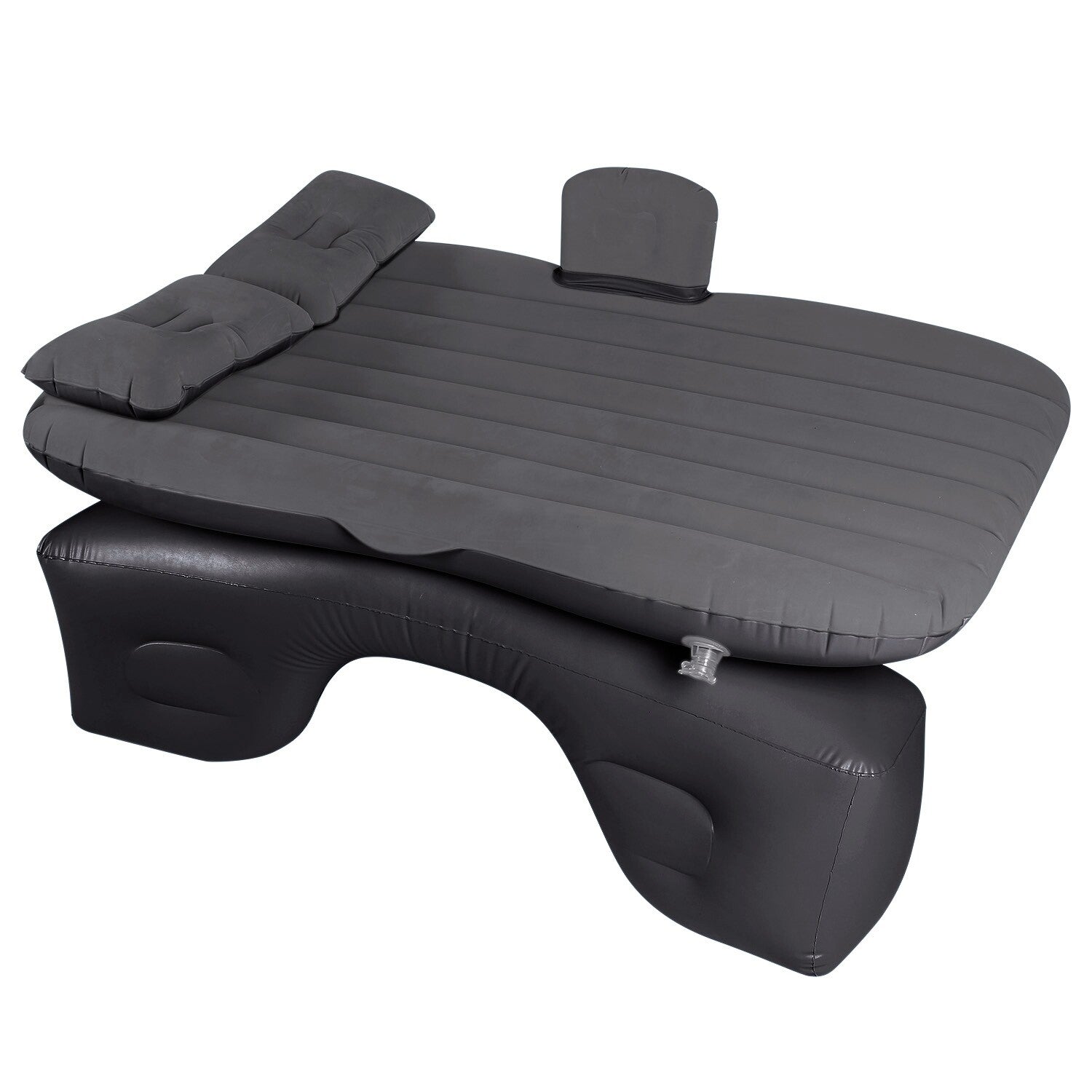 Inflatable Travel Car Mattress with Air Bed for Back Seat Comfort, Includes Two Pillows and Pump