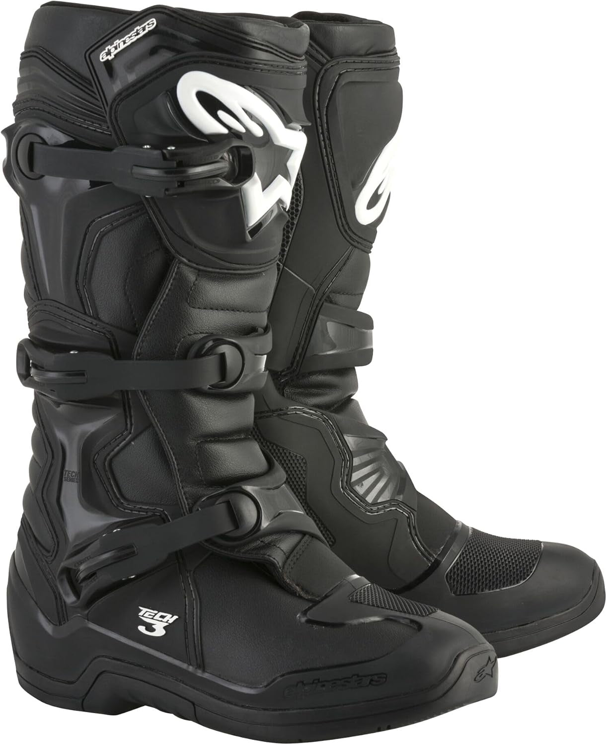 Alpinestars Tech 3 Motocross Boots, Durable & Lightweight, Ce-Certified for Off-Road Powersports, 11, Black