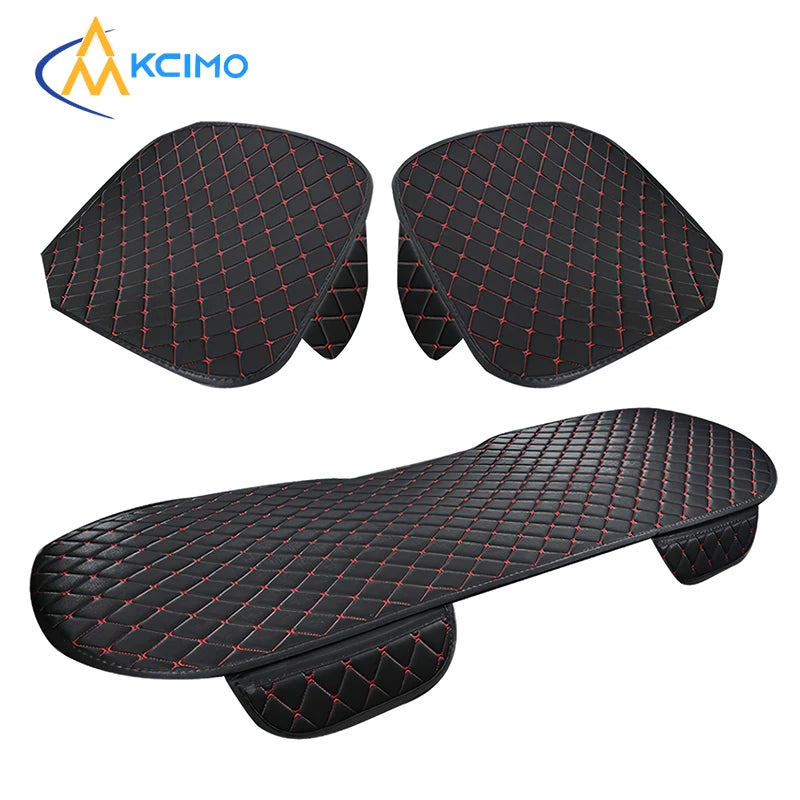 Set of 3 Cotton Breathable Universal Car Seat Covers - Soft Cushions for All Seasons - Interior Car Accessories