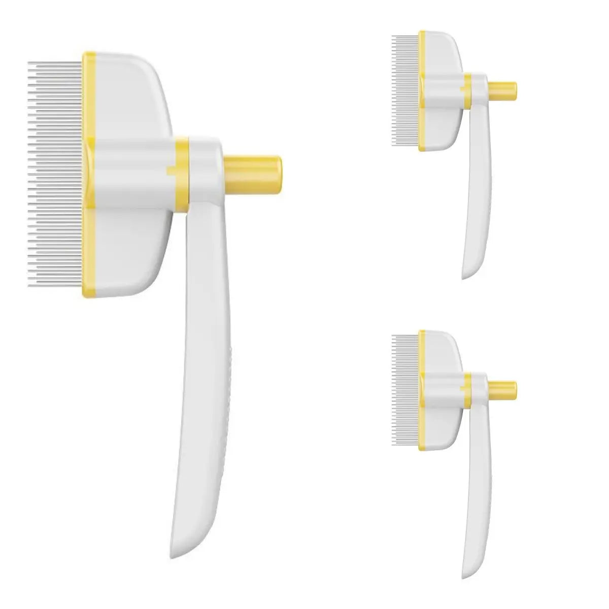 Professional Pet Grooming Comb for Cats and Dogs - Hair Removal and Deshedding Tool with Vacuum Brush Function