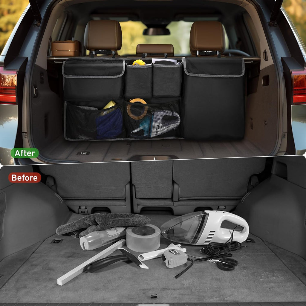 Ultimate Jeep Trunk Organizer & Backseat Hanging Bag - Fits Wrangler, Grand Cherokee, Renegade, Cherokee, Compass & More (2000-2026)