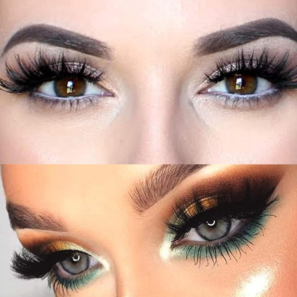 DAODER 25mm Wispy 8D Mink False Eyelashes - Dramatic Volume & Fluff - 7 Pairs of Soft, Reusable Lashes for Stunning Eyes