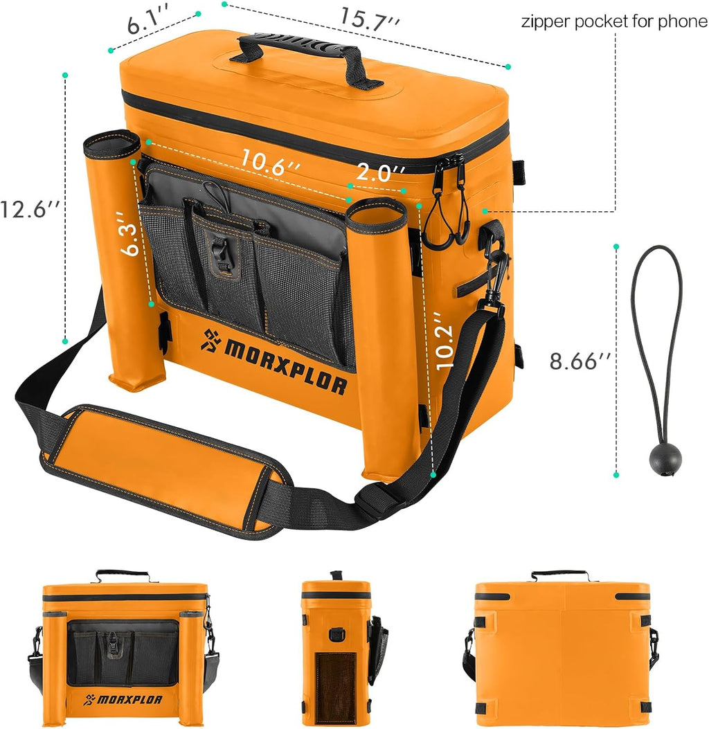 MORXPLOR Kayak Cooler,Waterproof Kayak Seat Back Cooler for Kayaking,Kayak Accessories Cooler Bag,Protable Ice Chest,Beach Cooler,Travel Cooler for Camping or Lunch Bag