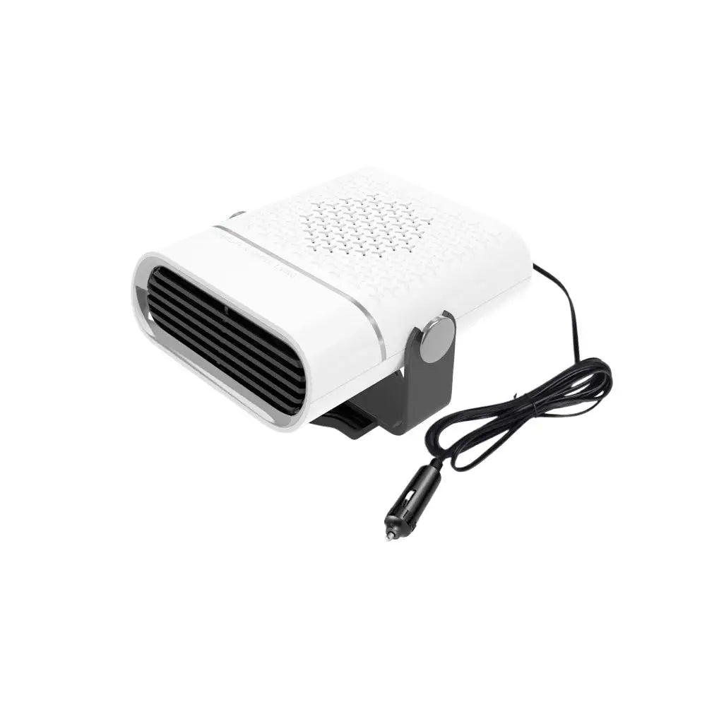 Portable 12V/24V Electric Car Heater and Defroster with Adjustable Fan for Windshield Defogging - Essential Car Accessory