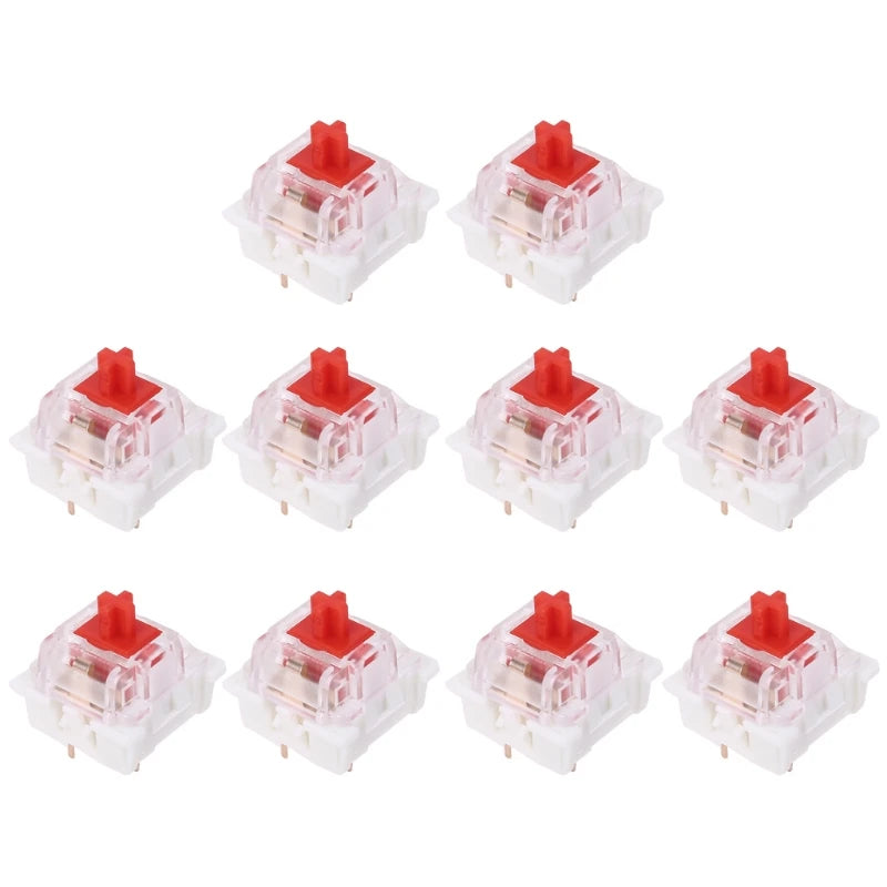 10 Pieces Keyboard Replacement Parts Compatible for Cherry MX Gateron Mechanical Keyboard LED Switches 3Pin Durable