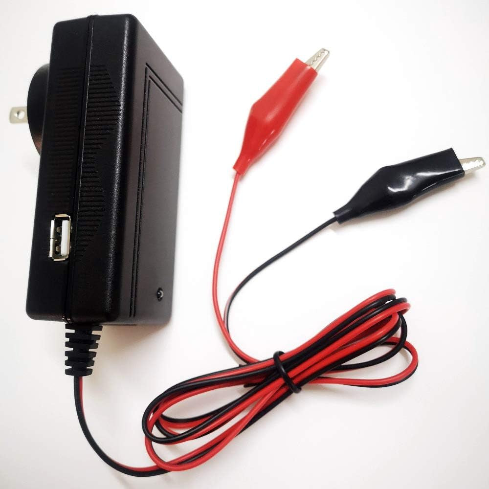 6V/12V Lead Acid Battery Charger for Ride on Toys 12V/6V Kids Ride on Car SLA Charger for 6V/12V Pb Battery Baby Electric Battery SUV Kid Toy Car Motorcycle,12V Power Wheels Charger