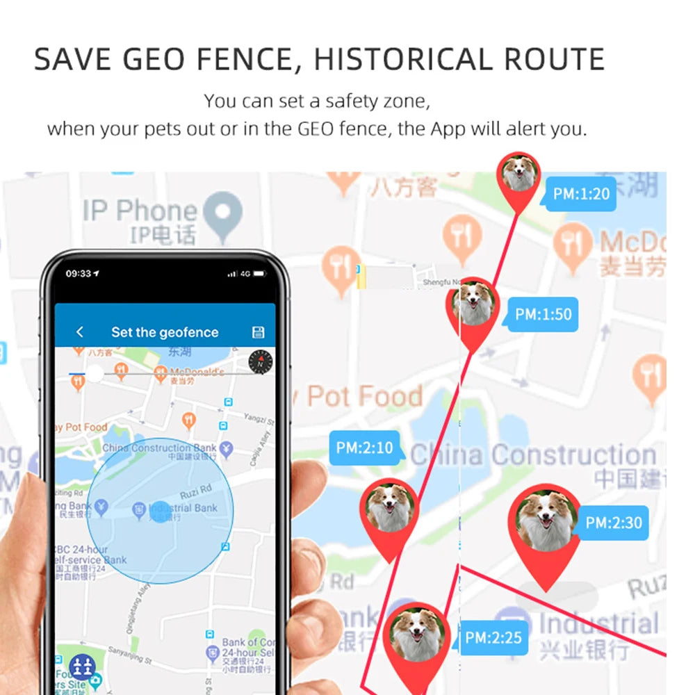 2G GSM GPS Tracker Pet TK909 GPS Locator TKSTAR Mini GPS Pets Tracker 2G GSM Best Dog GPS Tracker with Free APP Waterproof IP67