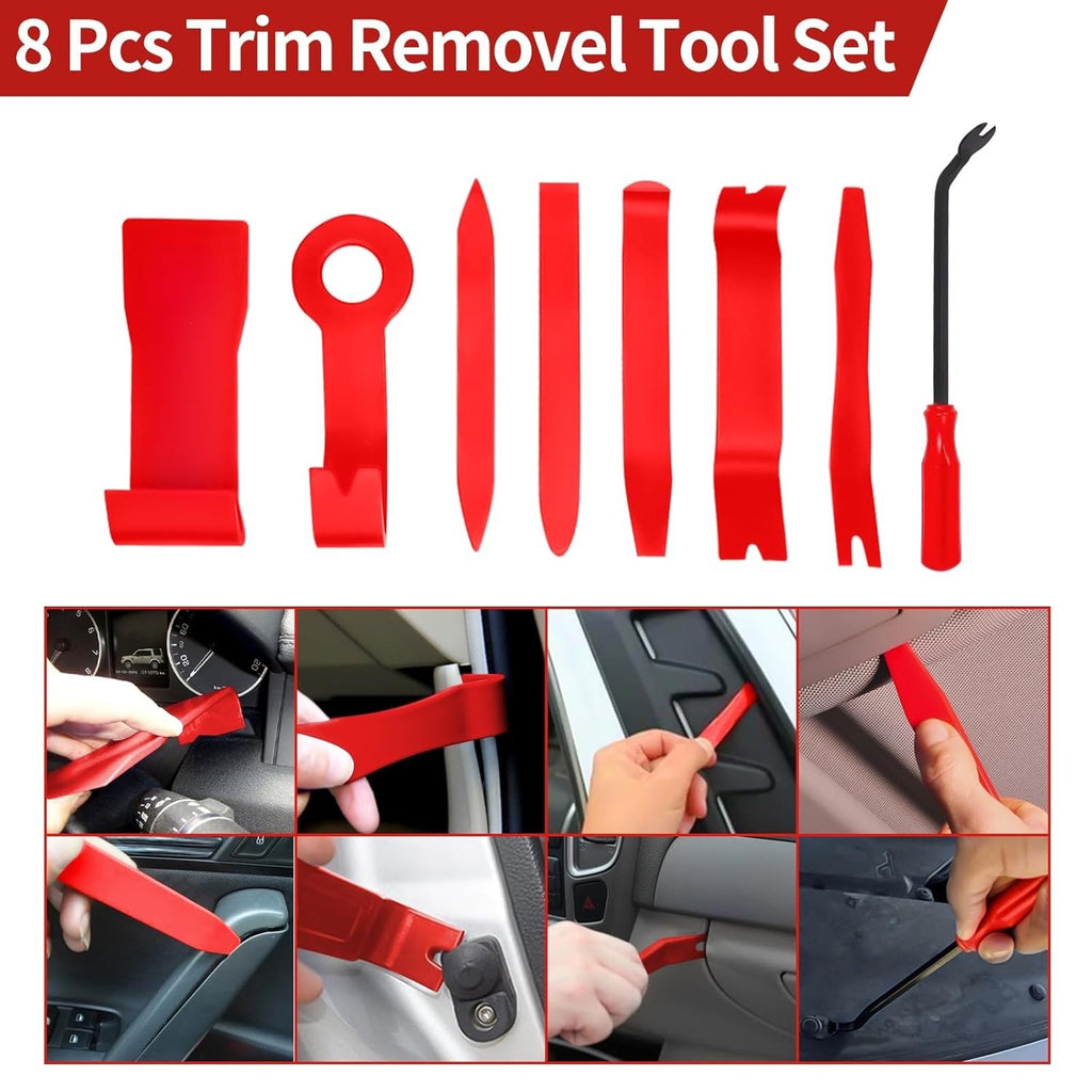 Car Tool Kit Roadside Emergency with Long Reach Grabber Air Wedge Bag Pump 16Pcs