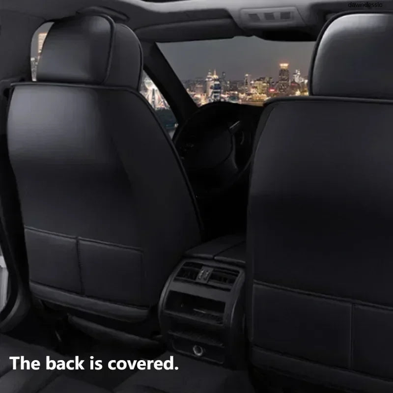 PU Leather Auto Seat Covers for Front Split Bench - Universal Fit for Cars and SUVs - All-Season Protection