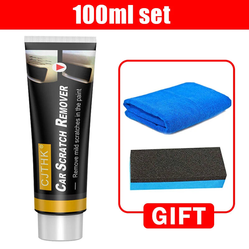 Car Scratch Remover Car Polishing Paste with Sponge Car Body Paint Care Remove Scratch Repair Broken Paint Smooth Car Body