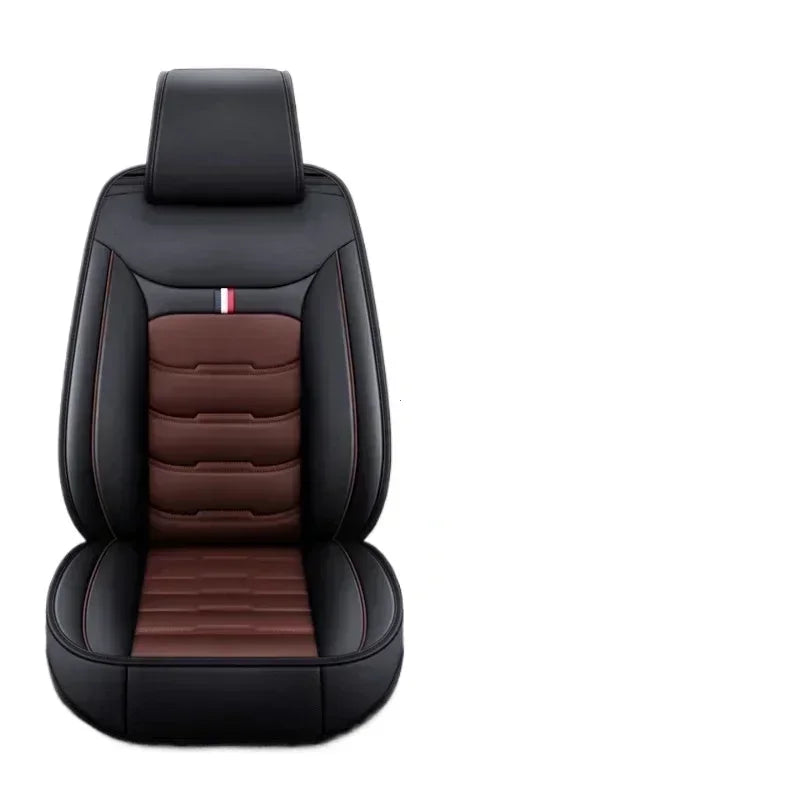 PU Leather Auto Seat Covers for Front Split Bench - Universal Fit for Cars and SUVs - All-Season Protection
